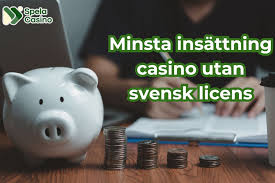 Minsta insättning casino utan svensk licens – En guide till bästa alternativ